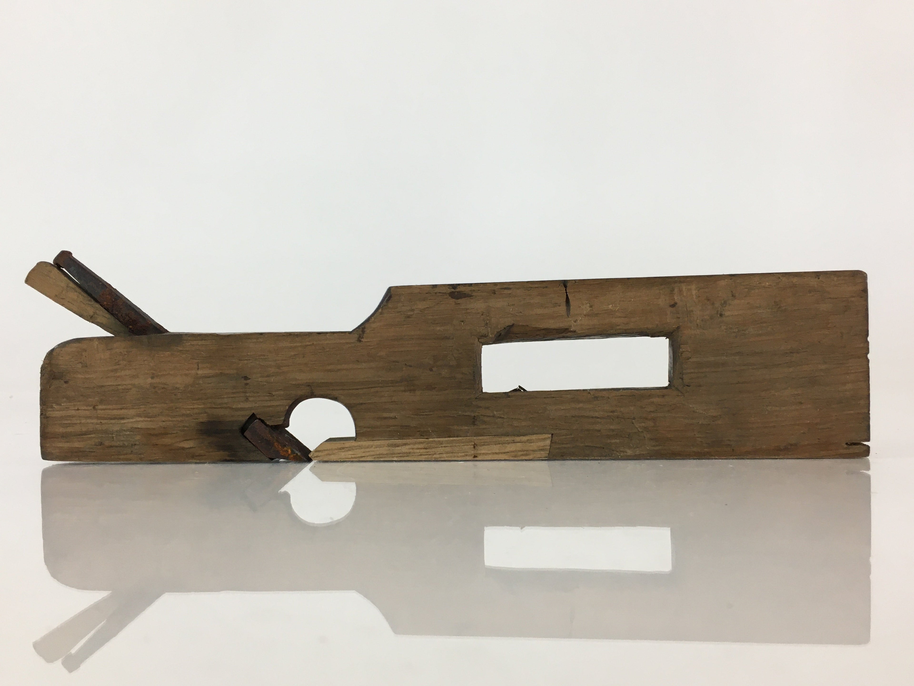 Japanese Hand Plane Sakuri Kanna Smoothing Vtg Wood Tool 13mm Steel Blade K438