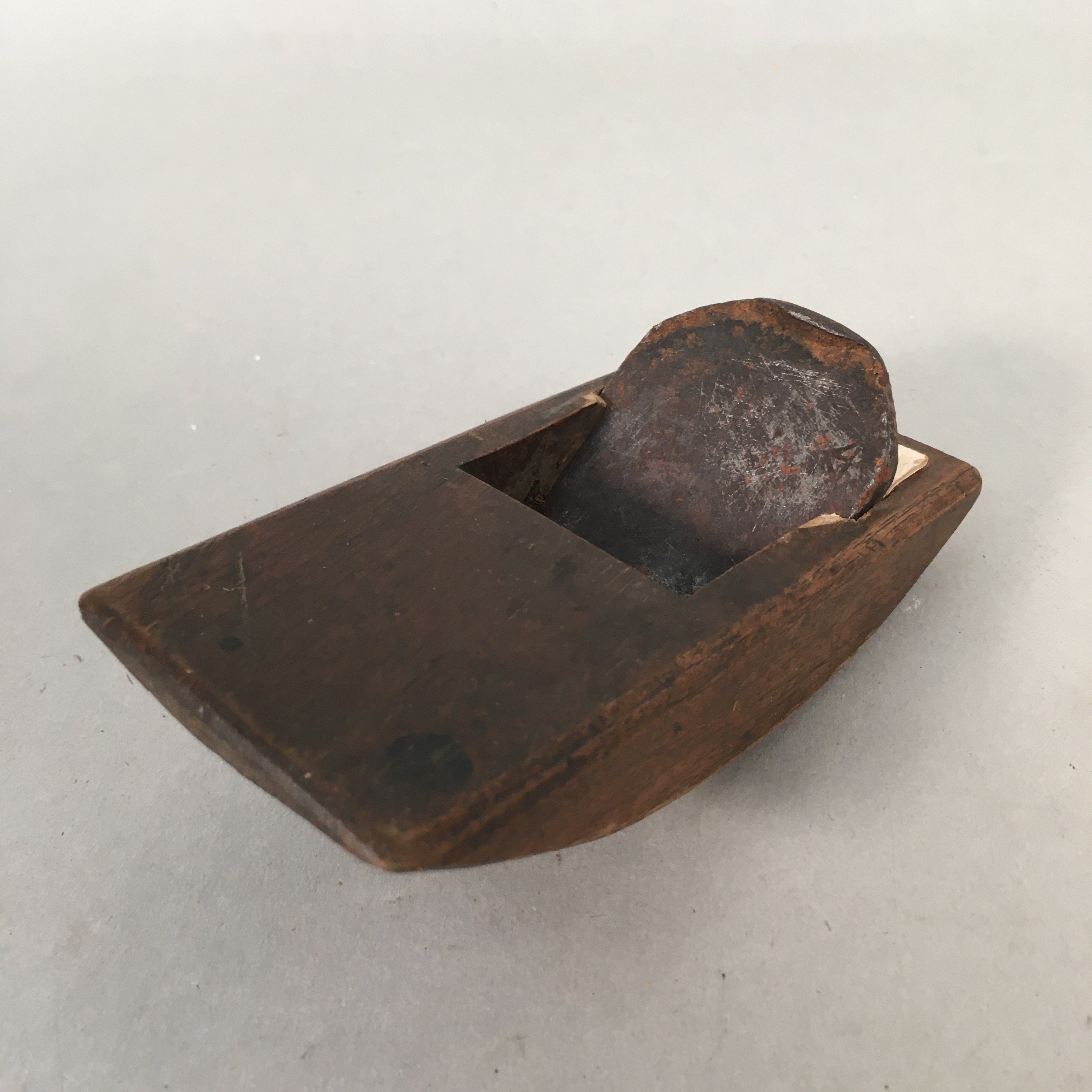 Japanese Hand Plane Soridai Kanna Smoothing Vtg Wood Tool 43mm Steel Blade K399