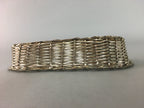 Japanese Hand Towel Basket Vtg Metal Holder Tray J798