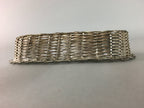 Japanese Hand Towel Basket Vtg Metal Holder Tray J798