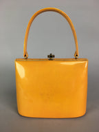 Japanese Handbag Vtg Kimono Accessory Wasou Bag Yellow Flower Design KB20