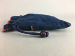 Japanese Handmade Drawstring Bag Pillow Vtg Frame Protection Cotton Purple J678