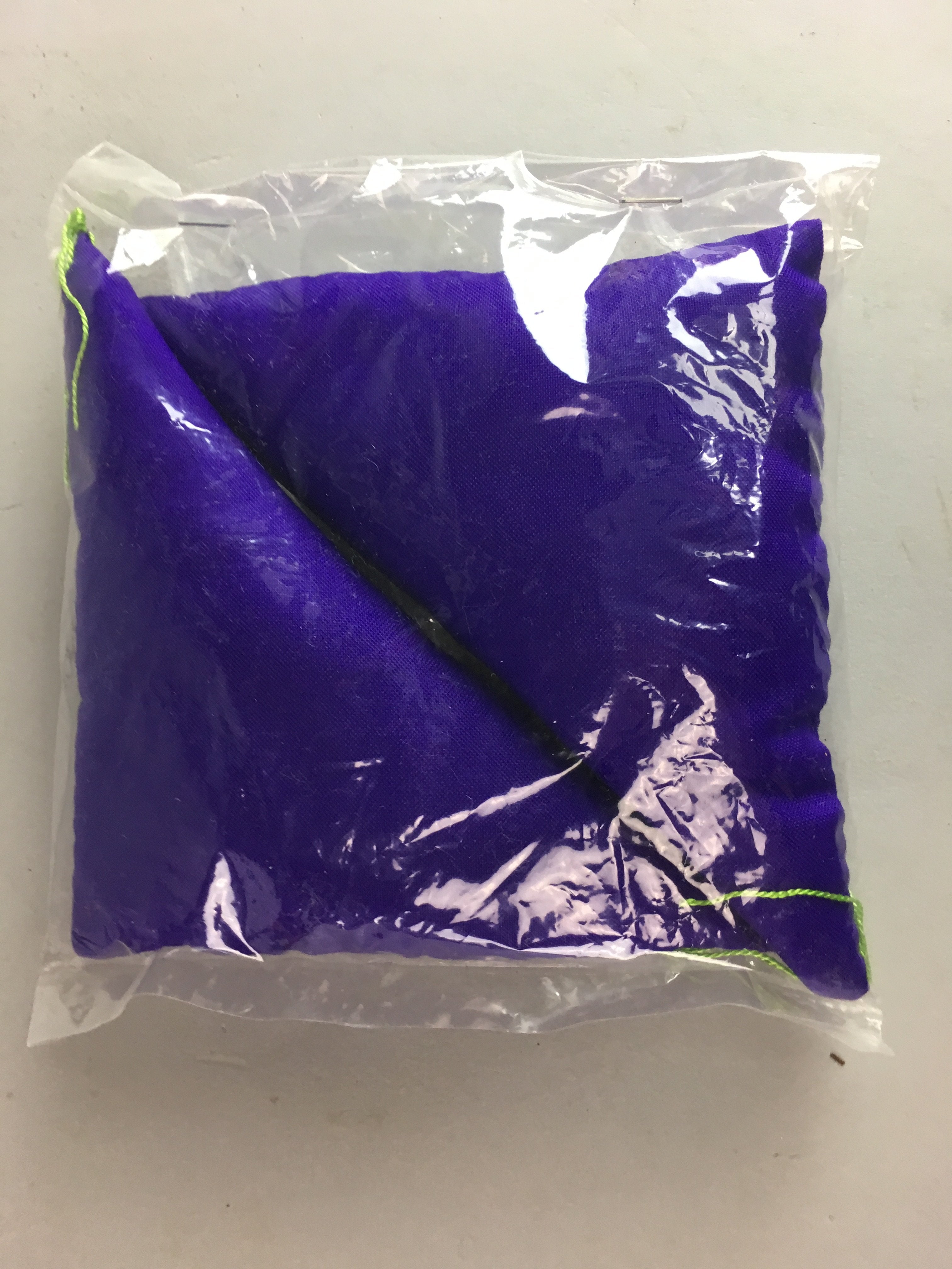 Japanese Handmade Drawstring Bag Pillow Vtg Frame Protection Cotton Purple J678