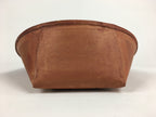 Japanese Handmade Paper Dustpan Vtg Chiritori Okame Lady Brown JK257
