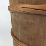Japanese Handmade Wooden Bucket Oke Vtg Large Bucket Mizuoke JK339