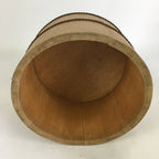 Japanese Handmade Wooden Lidded Bucket Oke Vtg Sushi Pickles JK304