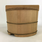 Japanese Handmade Wooden Lidded Bucket Oke Vtg Sushi Pickles JK305