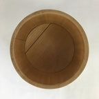 Japanese Handmade Wooden Lidded Bucket Oke Vtg Sushi Pickles JK305