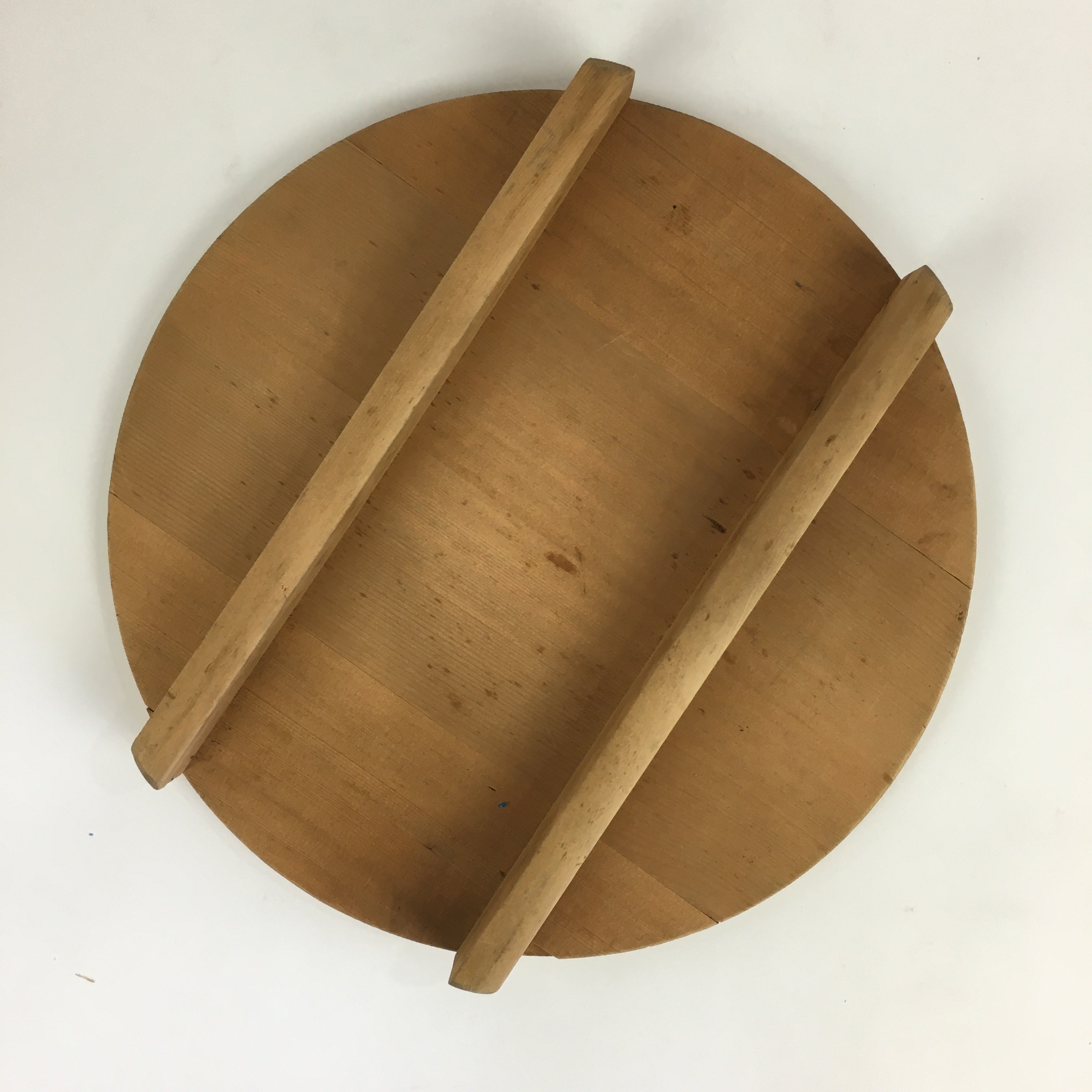Japanese Handmade Wooden Lidded Bucket Oke Vtg Sushi Pickles JK343