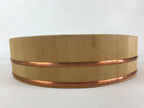Japanese Handmade Wooden Oke Bucket Sushioke Hangiri Vtg Handai JK431