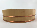 Japanese Handmade Wooden Oke Bucket Sushioke Hangiri Vtg Handai JK431