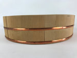 Japanese Handmade Wooden Oke Bucket Sushioke Hangiri Vtg Handai JK431