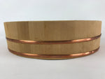 Japanese Handmade Wooden Oke Bucket Sushioke Hangiri Vtg Handai JK431