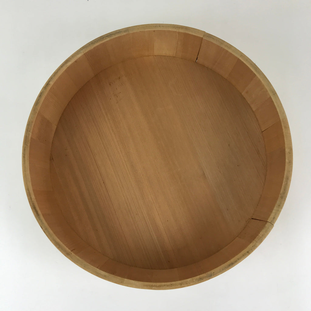 Japanese Handmade Wooden Oke Bucket Sushioke Hangiri Vtg Handai JK431
