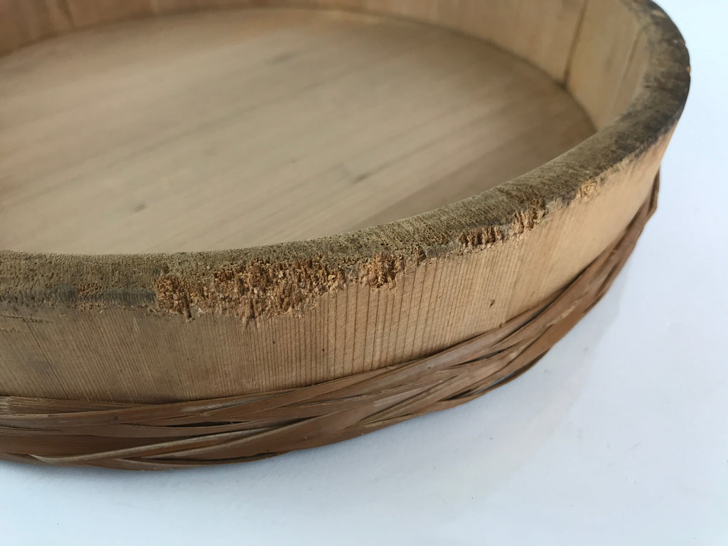 Japanese Handmade Wooden Oke Bucket Sushioke Hangiri Vtg Sushi Handai BK10