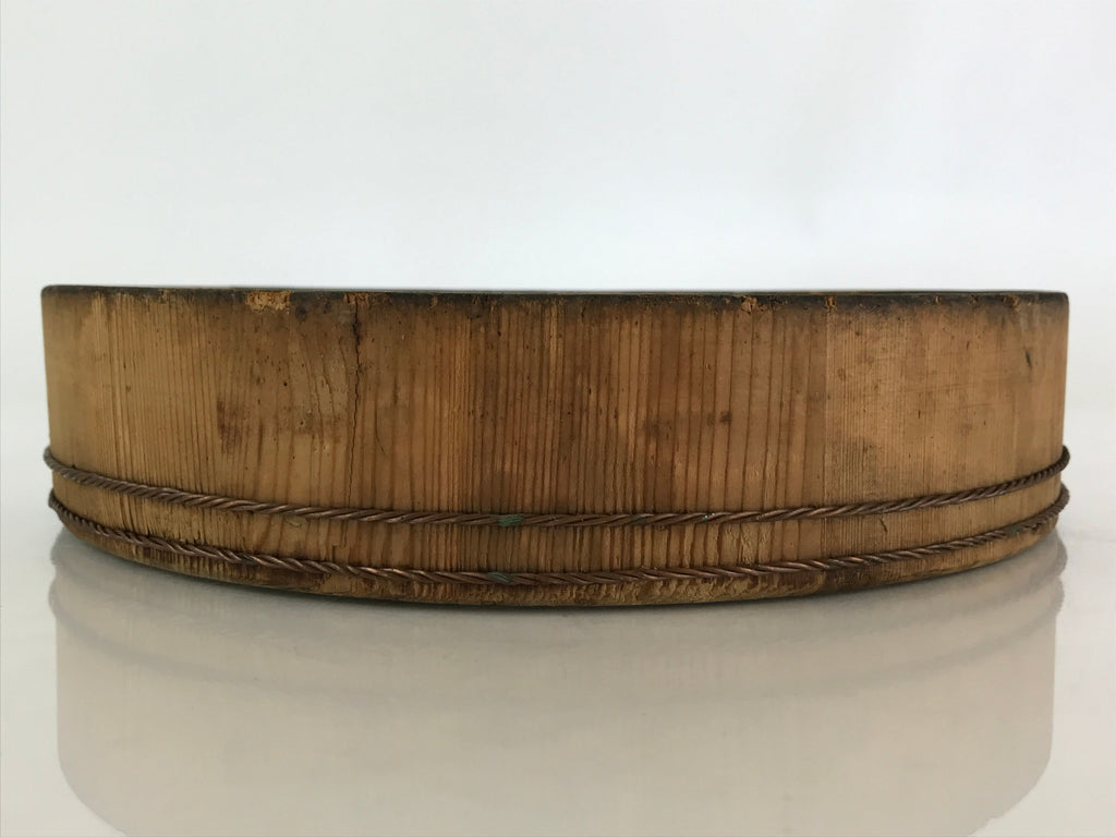 Japanese Handmade Wooden Oke Bucket Sushioke Hangiri Vtg Sushi Handai BK13