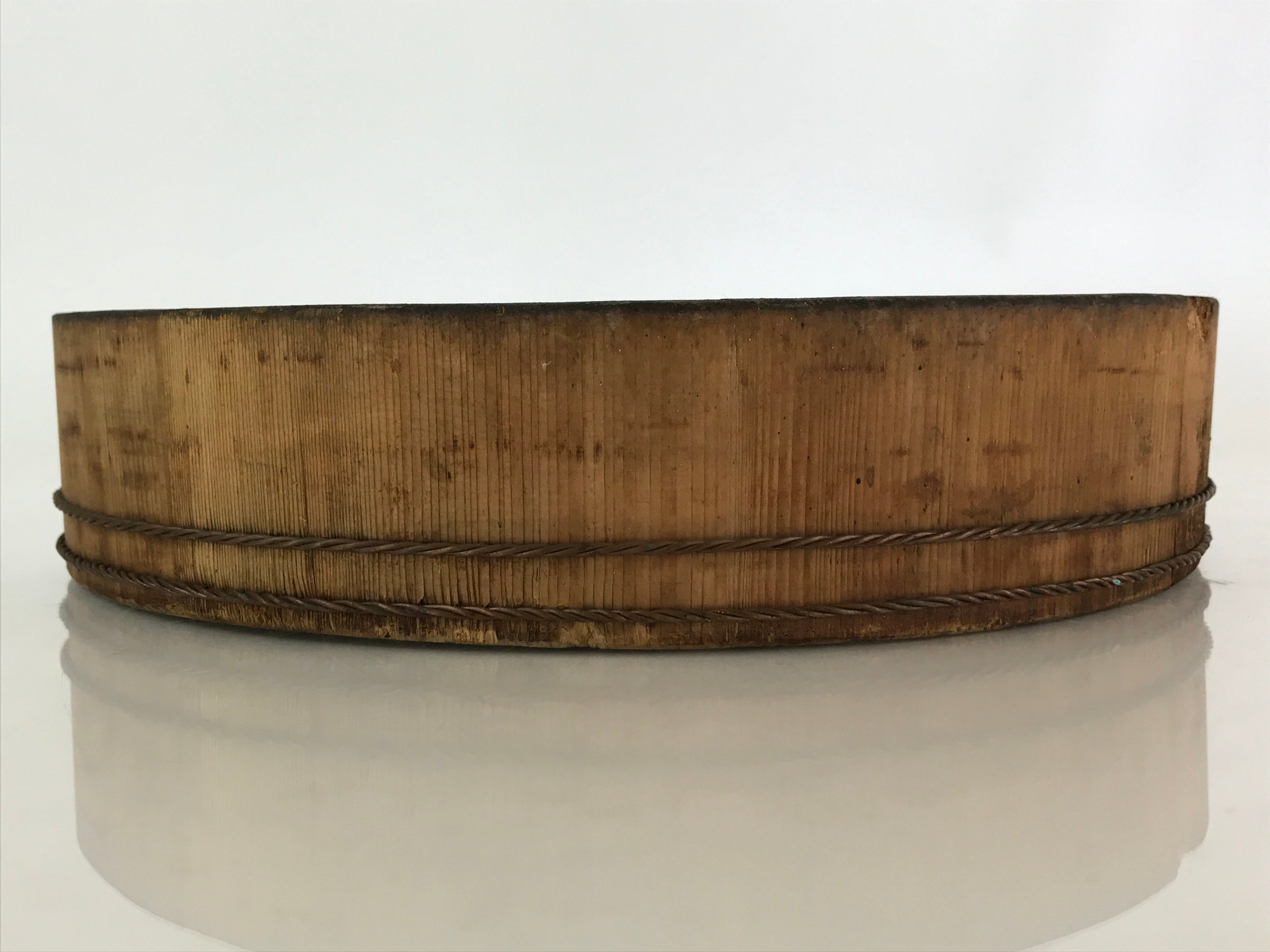Japanese Handmade Wooden Oke Bucket Sushioke Hangiri Vtg Sushi Handai BK13