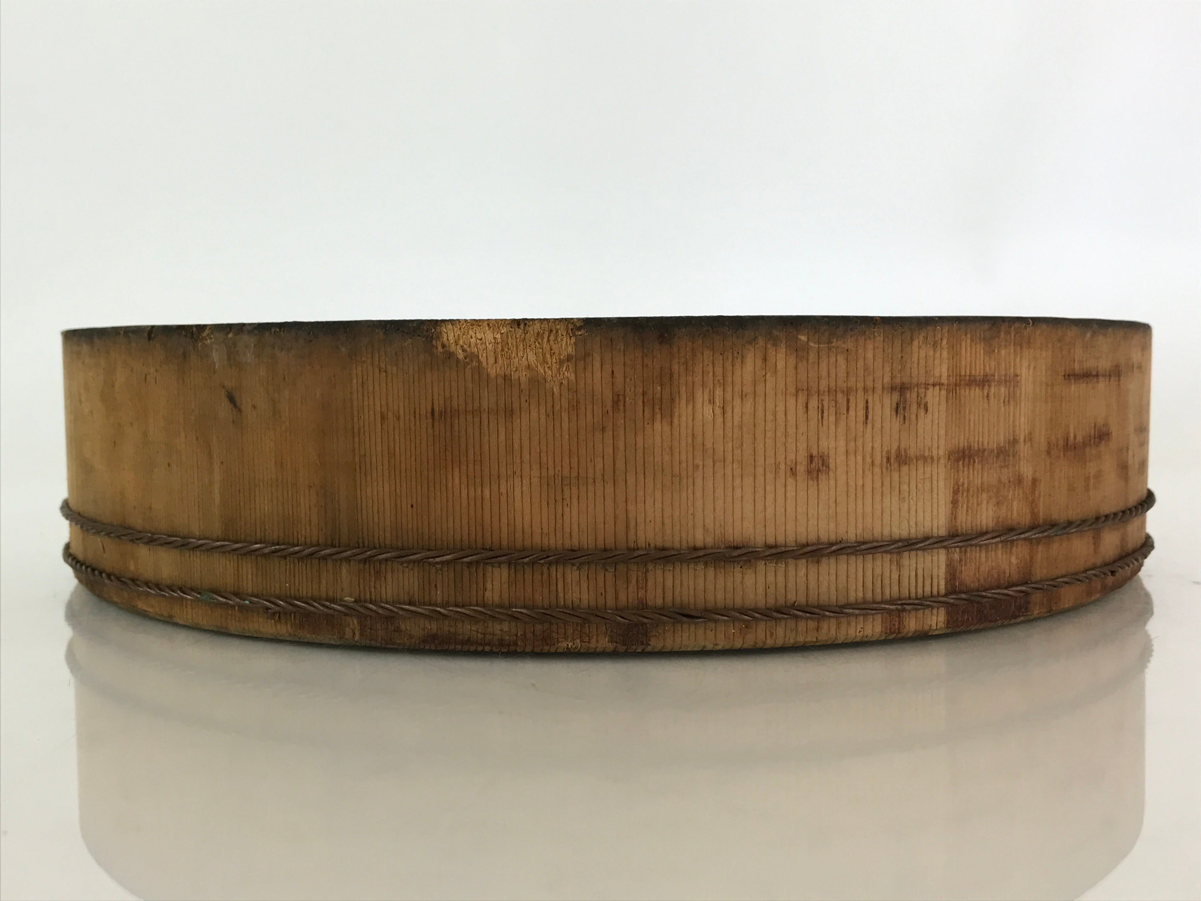 Japanese Handmade Wooden Oke Bucket Sushioke Hangiri Vtg Sushi Handai BK13