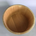 Japanese Handmade Wooden Oke Bucket Vtg Large Water Rice JK191
