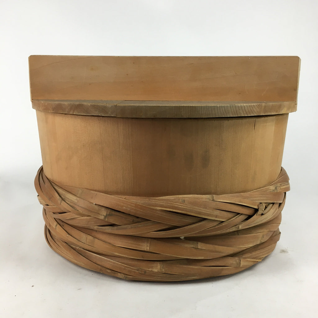 Japanese Handmade Wooden Oke Bucket Vtg Water Pickles Sushi Rice JK231