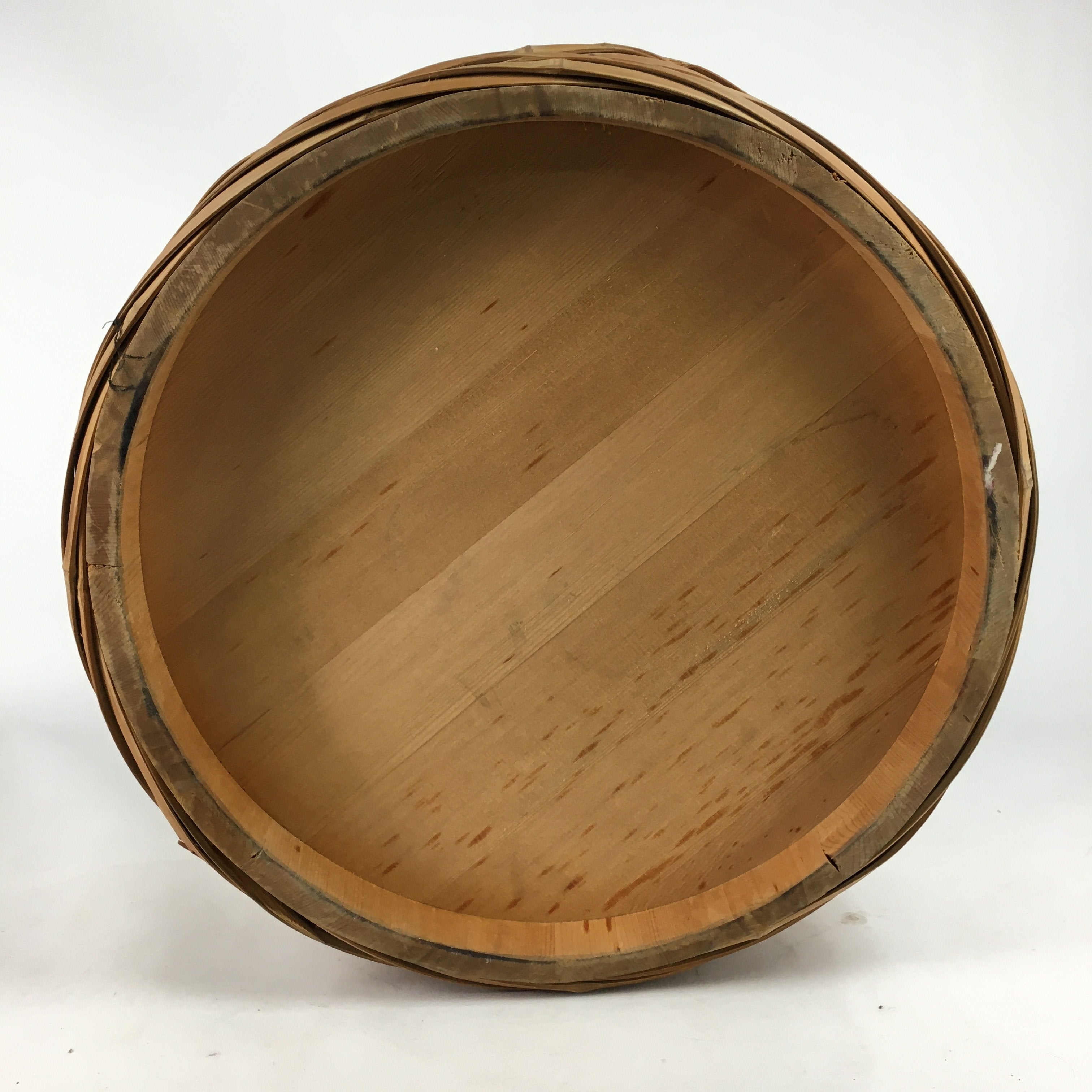 Japanese Handmade Wooden Oke Bucket Vtg Water Pickles Sushi Rice JK231