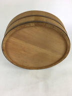 Japanese Handmade Wooden Oke Shallow Bucket Vtg Water Rice JK293