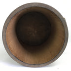 Japanese Handmade Wooden Rice Bucket Vtg Itto-masu Brown JK283