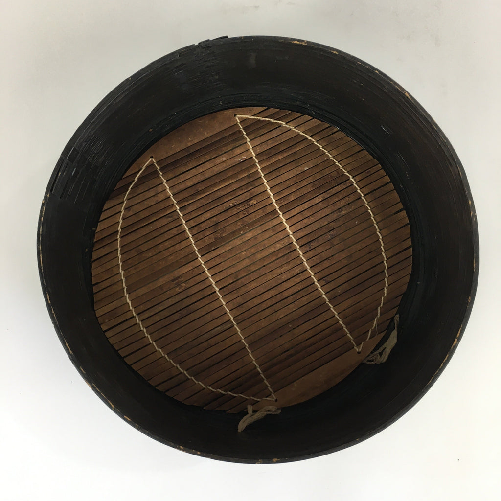Japanese Handmade Wooden Steamer Vtg Seiro Mushiki Black JK341