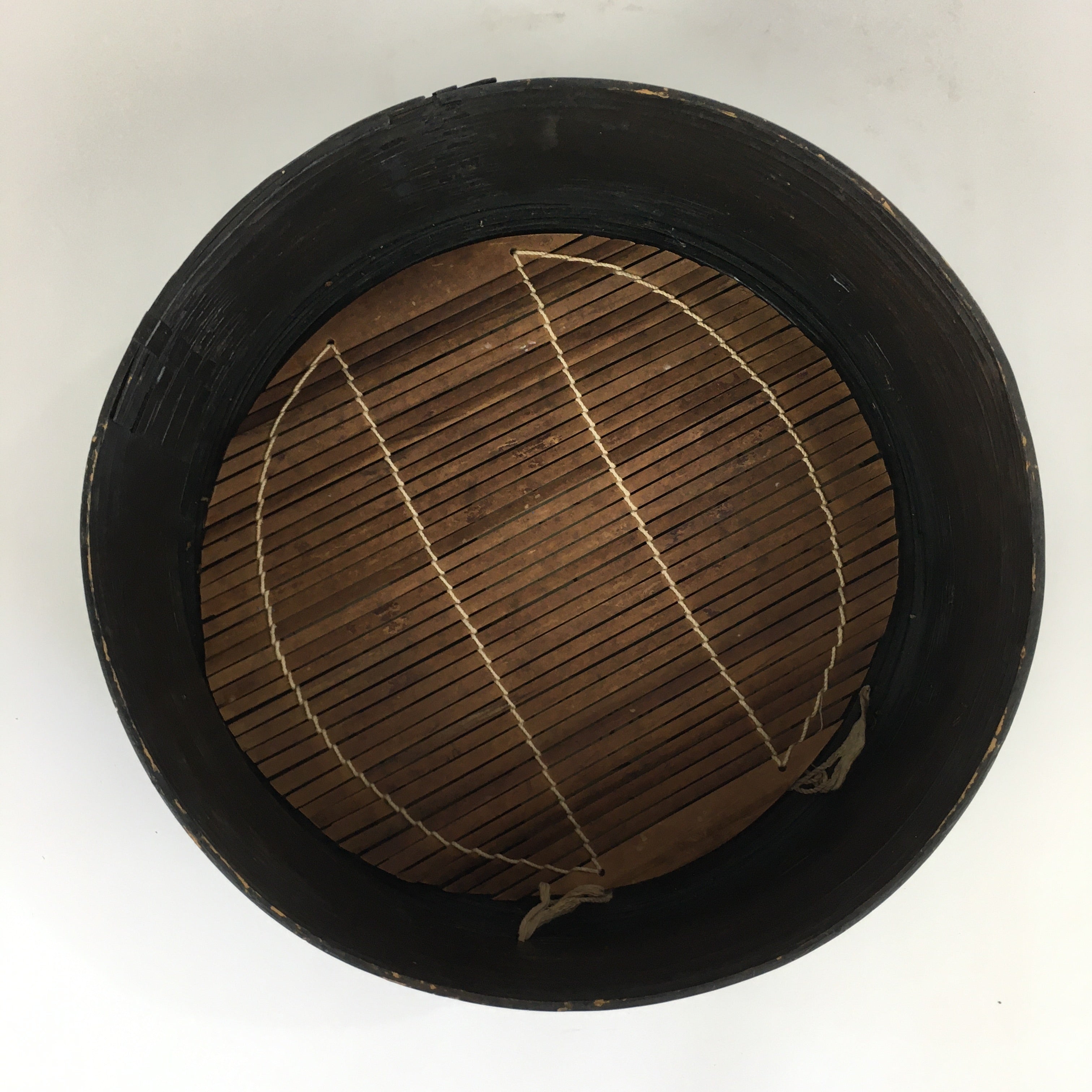 Japanese Handmade Wooden Steamer Vtg Seiro Mushiki Black JK341