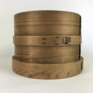 Japanese Handmade Wooden Steamer Vtg Seiro Mushiki Brown JK342