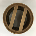 Japanese Handmade Wooden Steamer Vtg Seiro Mushiki Brown JK342