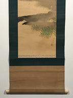 Japanese Hanging Scroll Crane Lake Picture Hokuyo Toda Kakejiku Kakemono SC777