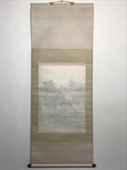 Japanese Hanging Scroll Forest And Five-Storied Pagoda Kakejiku Kakemono SC791