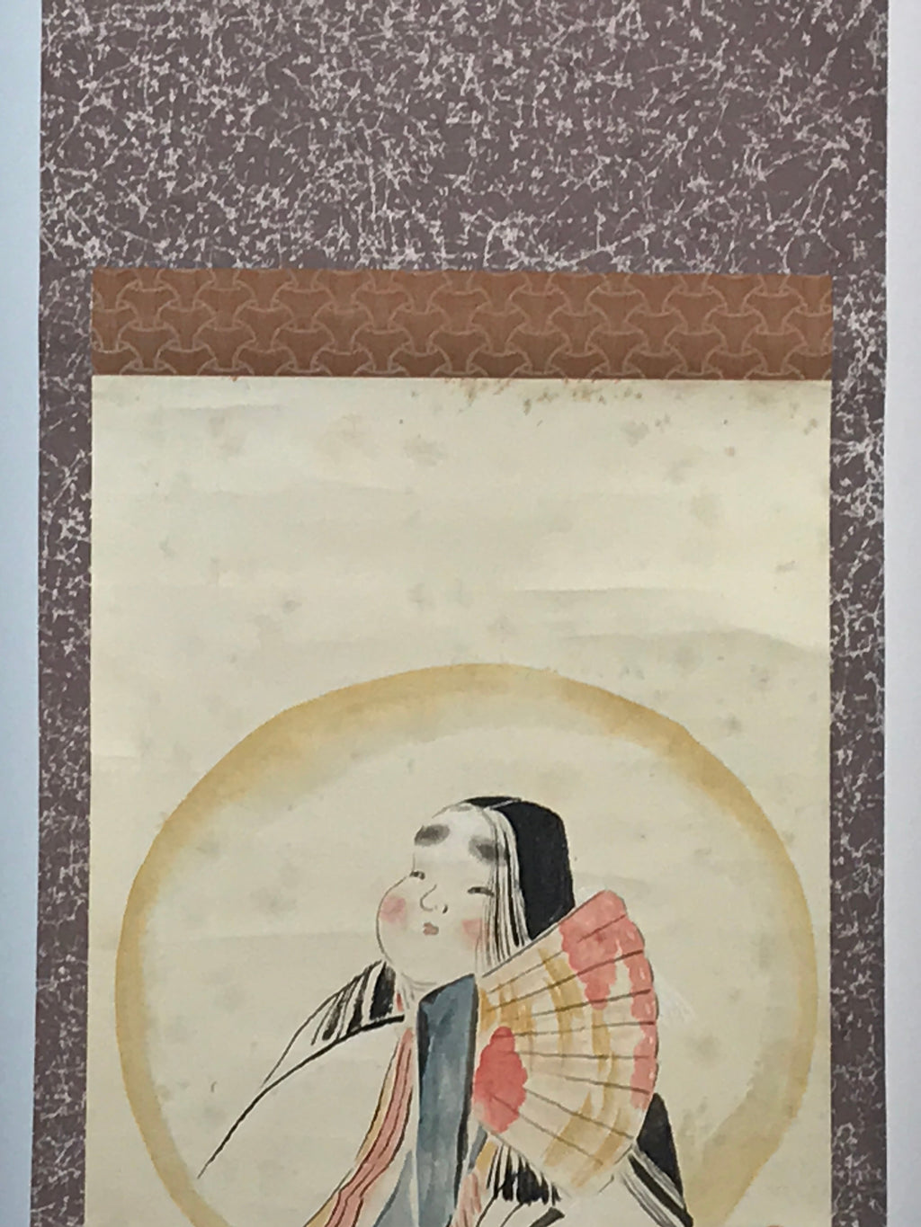 Japanese Hanging Scroll Heian Period Painting Beauties Kakejiku Kakemono SC761