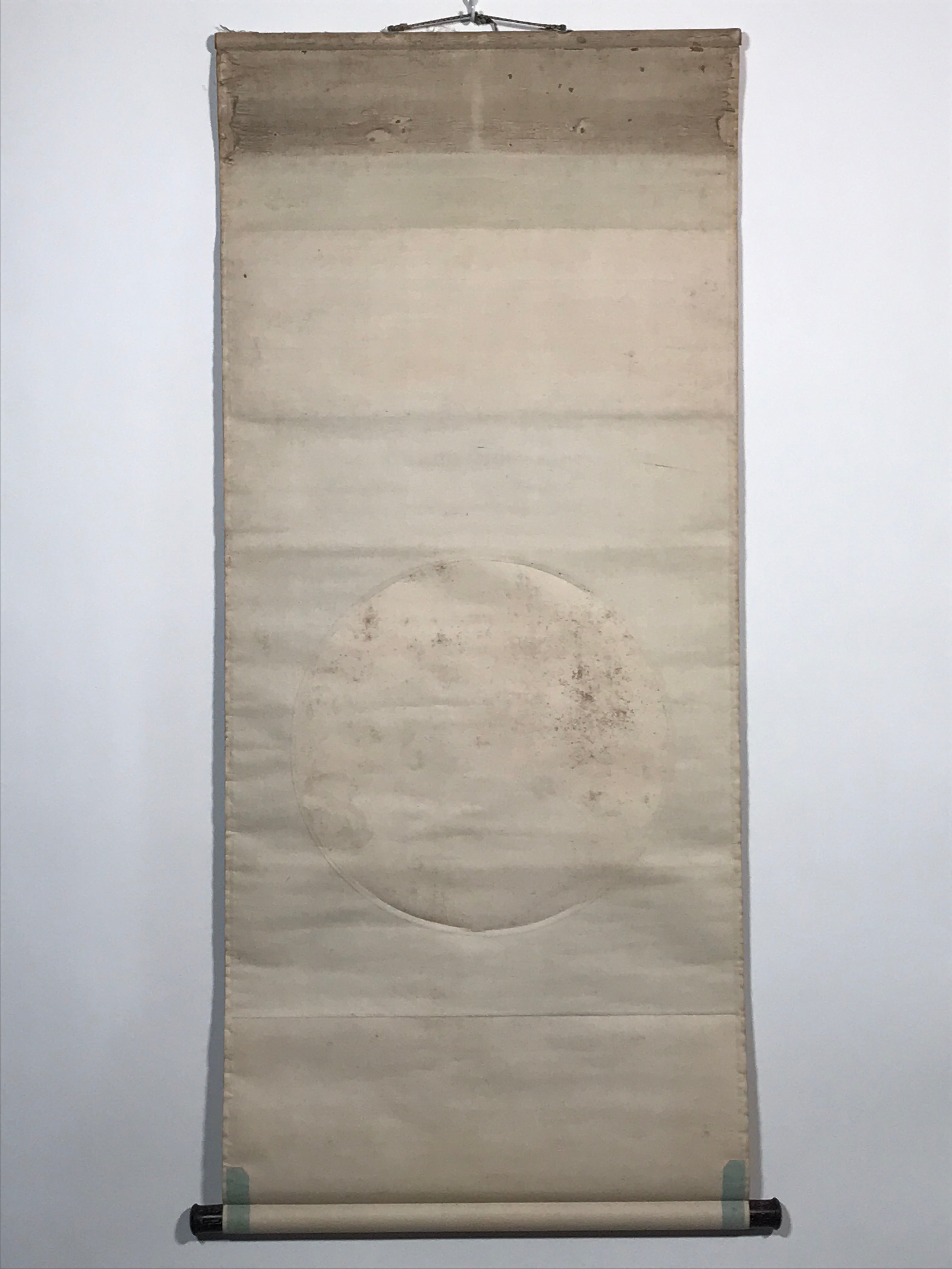 Japanese Hanging Scroll Kanji Poetry Spring Village Kakejiku Kakemono SC793