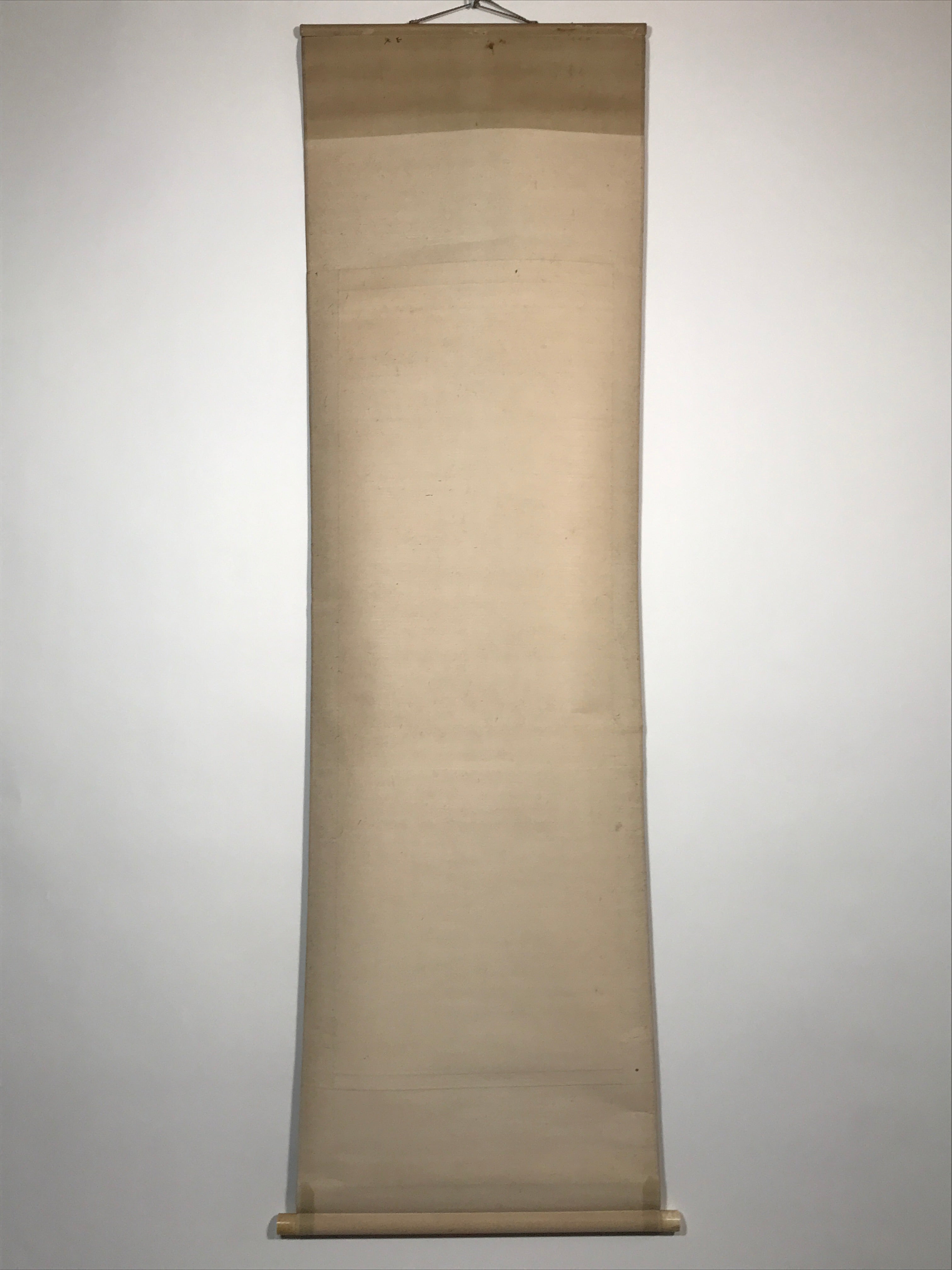 Japanese Hanging Scroll Sansui Landscape Mountain River Vtg Kakejiku SC764