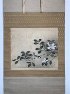 Japanese Hanging Scroll Sparrow Camellia Taigen Yokoyama Kakejiku SC794