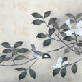 Japanese Hanging Scroll Sparrow Camellia Taigen Yokoyama Kakejiku SC794