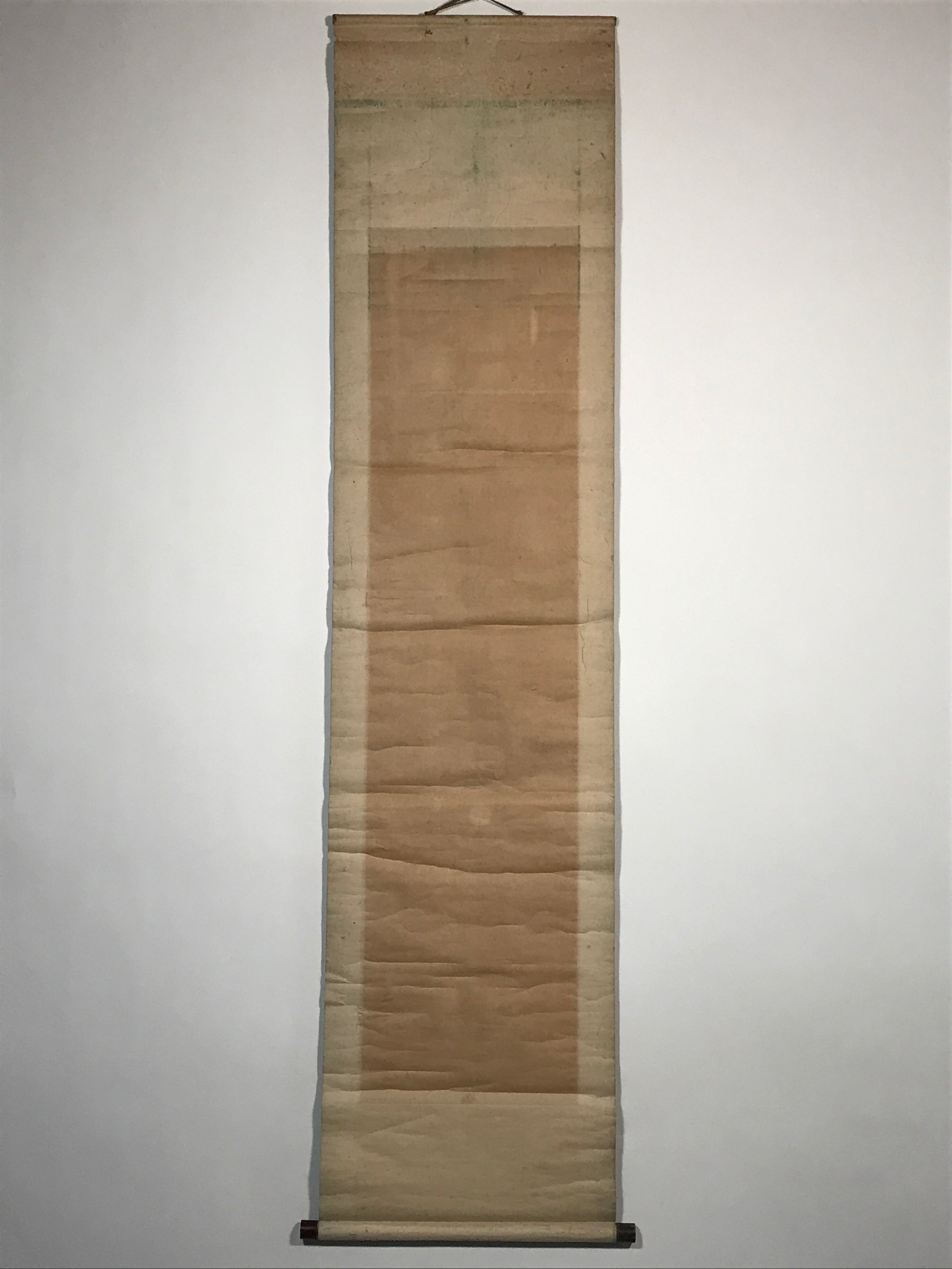 Japanese Hanging Scroll Tiger Baring Fangs Tora Black Kakejiku Kakemono SC792