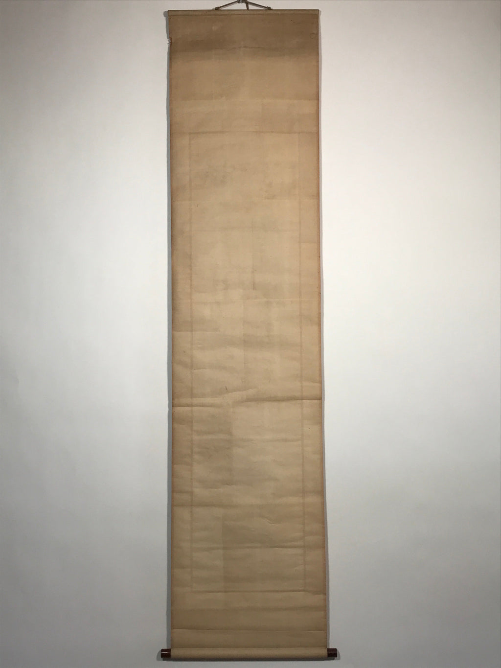 Japanese Hanging Scroll Vtg Calligraphy Kanji Poem Black Ink Kakejiku SC786