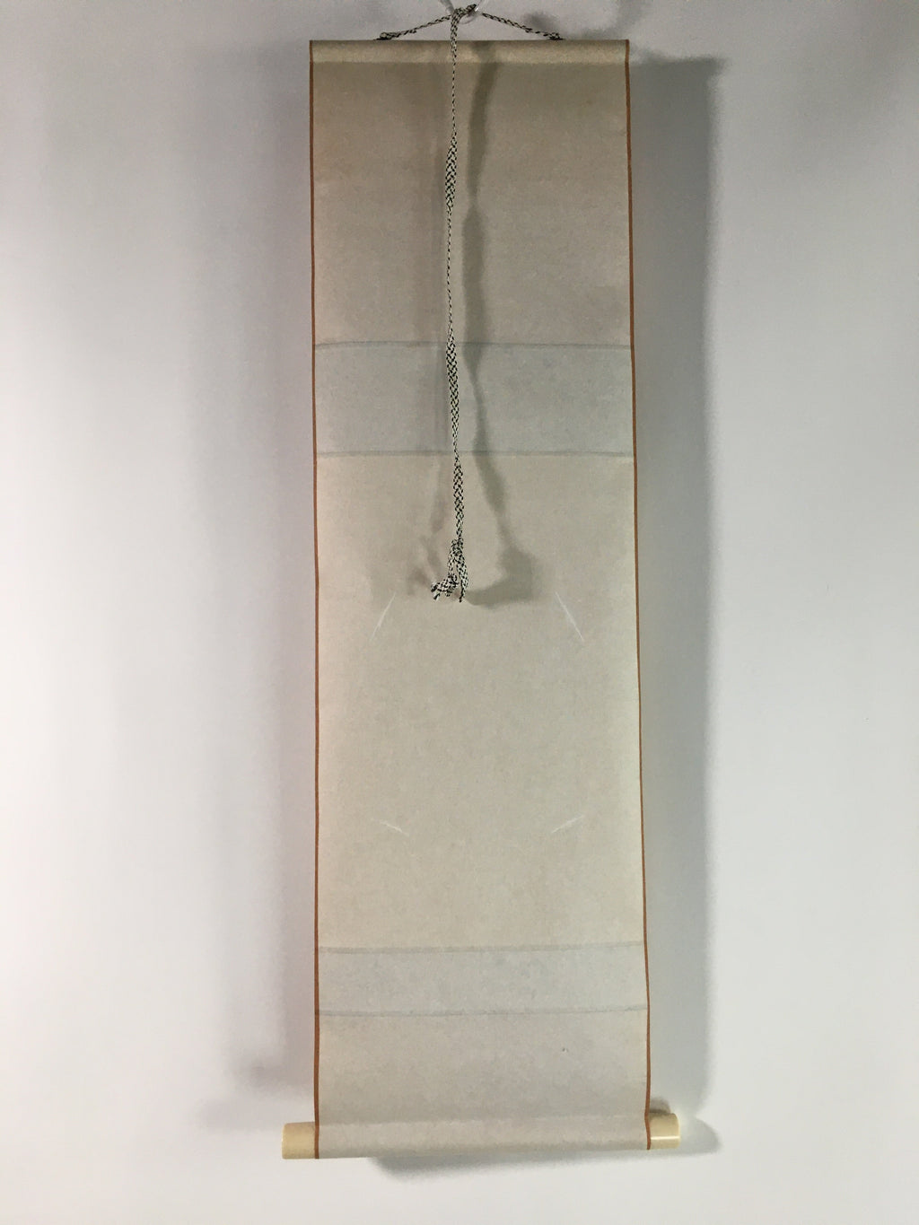 Japanese Hanging Scroll Vtg Kakejiku Kakemono 15x15cm Space Insert SC714