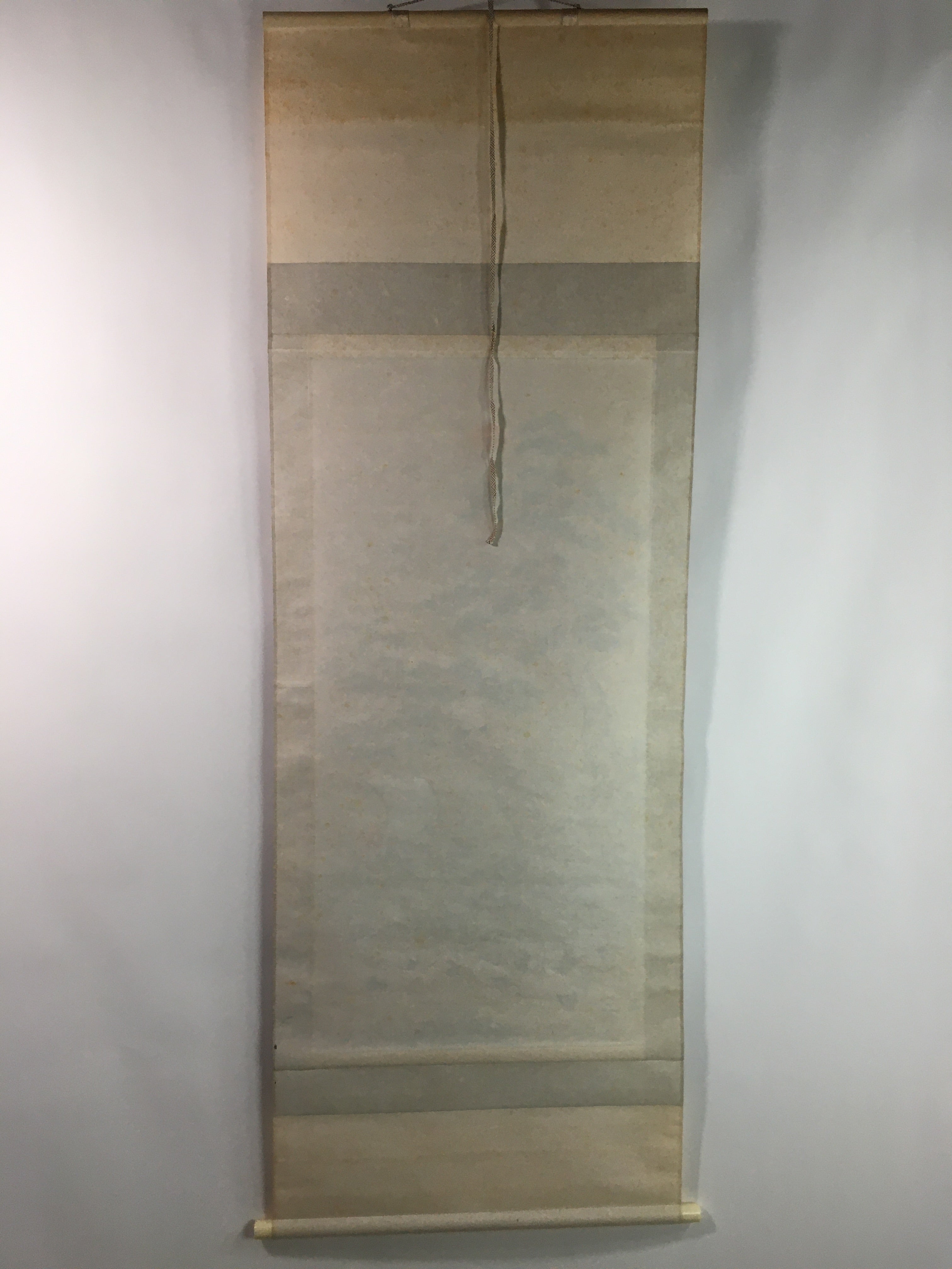 Japanese Hanging Scroll Vtg Kakejiku Kakemono 7 Lucky Gods Cranes SC715