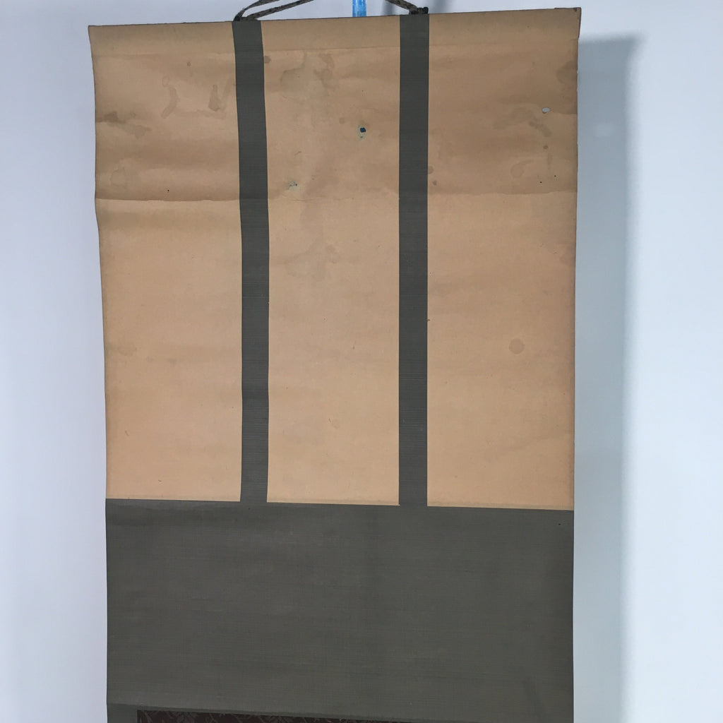 Japanese Hanging Scroll Vtg Kakejiku Kakemono Bamboo With Snow SC647