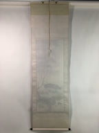 Japanese Hanging Scroll Vtg Kakejiku Kakemono Boar Mother Child SC740