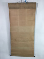 Japanese Hanging Scroll Vtg Kakejiku Kakemono Calligraphy Folding fan SC646