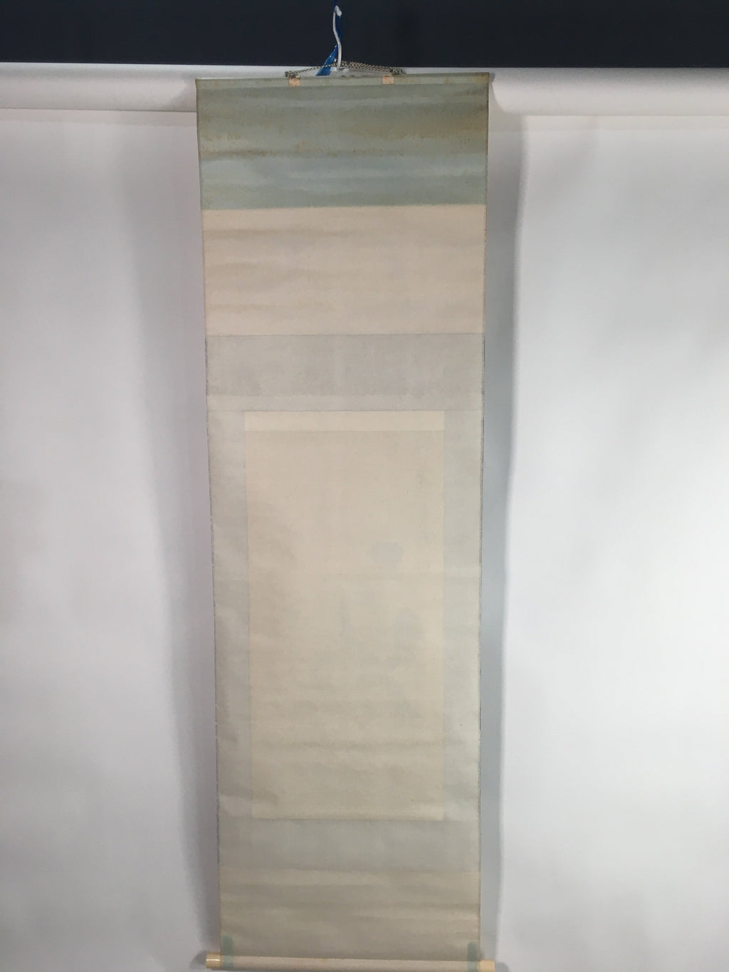 Japanese Hanging Scroll Vtg Kakejiku Kakemono Calligraphy Kanji Letter SC668