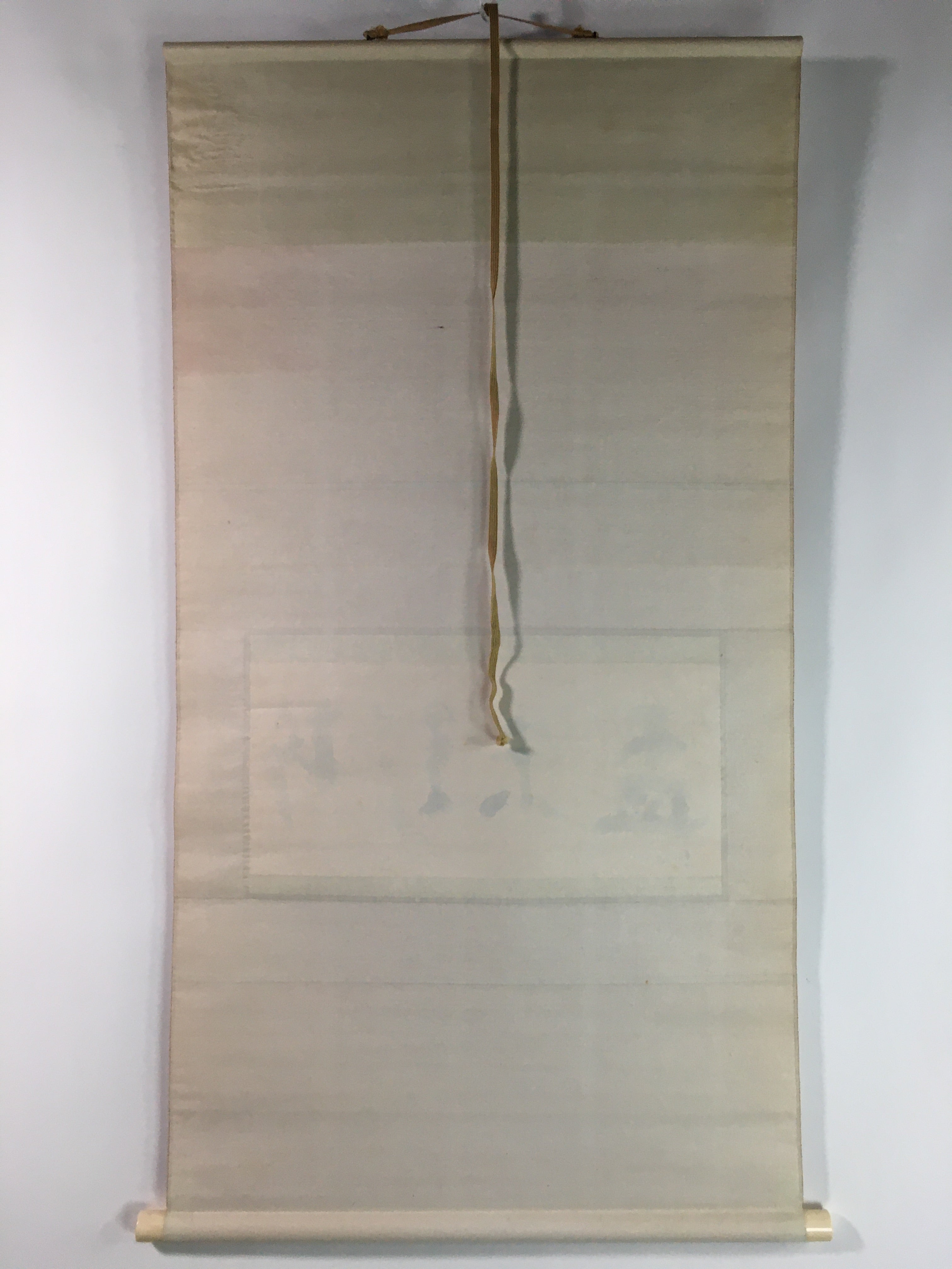 Japanese Hanging Scroll Vtg Kakejiku Kakemono Calligraphy Kanji SC717
