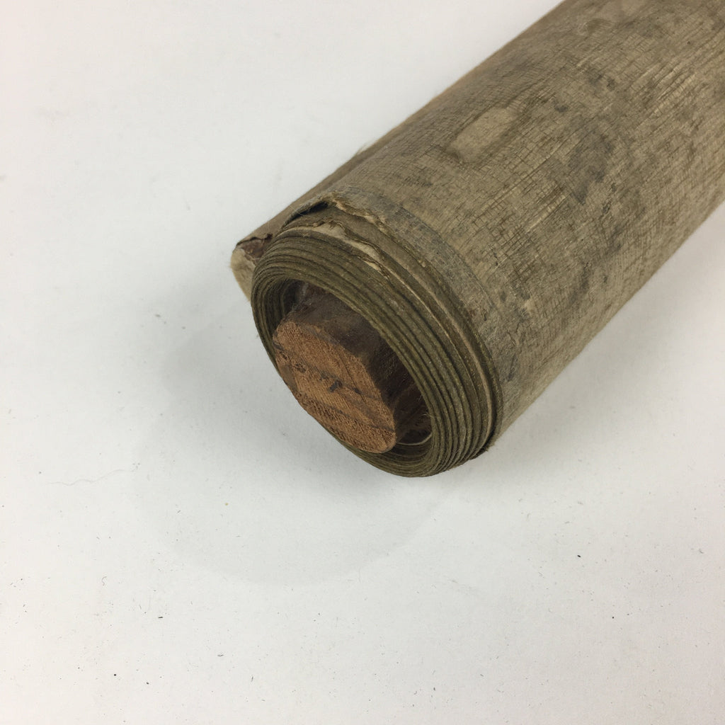 Japanese Hanging Scroll Vtg Kakejiku Kakemono Calligraphy Soldiers River SC662