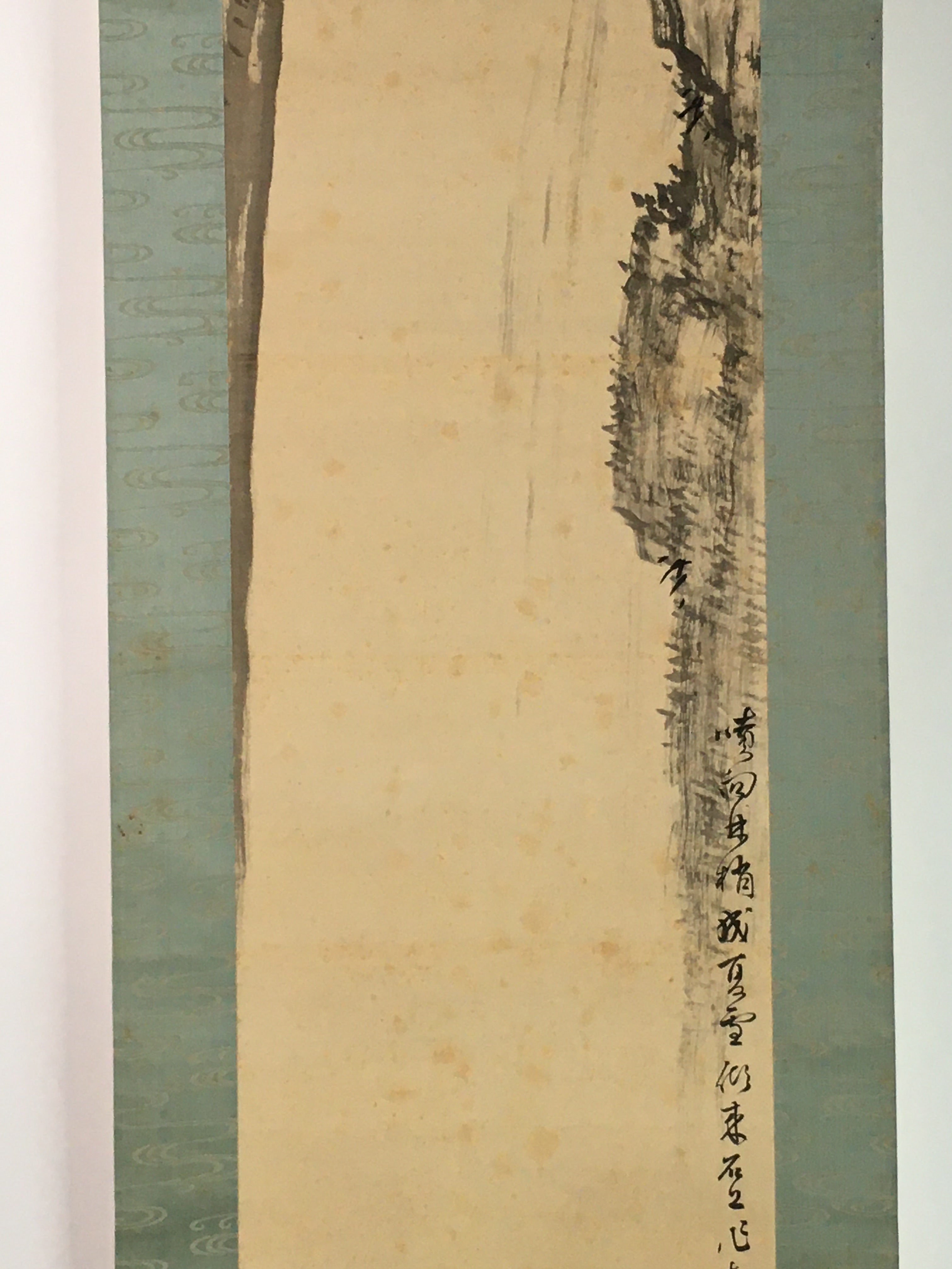 Japanese Hanging Scroll Vtg Kakejiku Kakemono Chinese Literature Poetry SC748