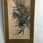 Japanese Hanging Scroll Vtg Kakejiku Kakemono Cluster Amaryllis Bamboo SC656